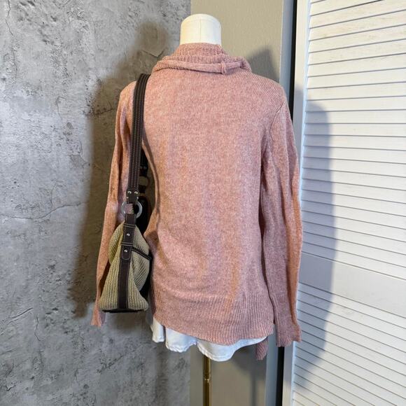 Pink Boho Open Front Cardigan - Picture 4 of 5